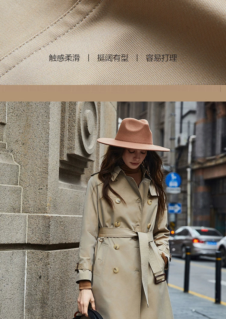 SOURCE Factory Dfvf Quanzhixian Chameleon Chelsea 2.0 Long Trench Coat Waterproof Anti-Wrinkle Elegant British Viralgem Store
