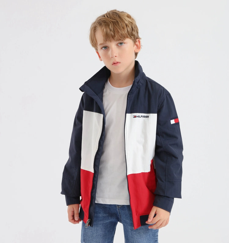 Spring and Autumn Fashion Brand Stand Collar Windproof Shell Jacket Casual Jacket