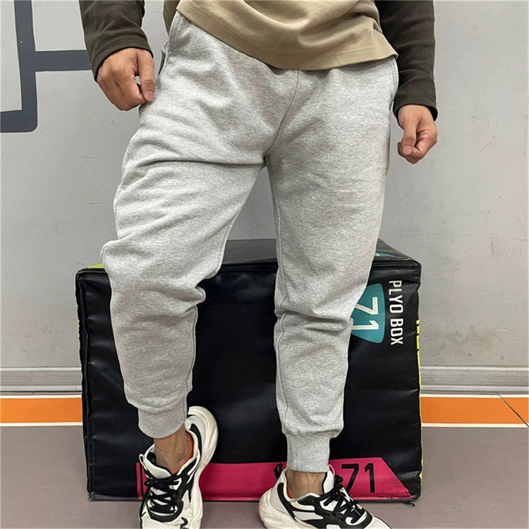 Sweatpants Spring & Fall Men Loose Pure Color Workout Exercise Pants