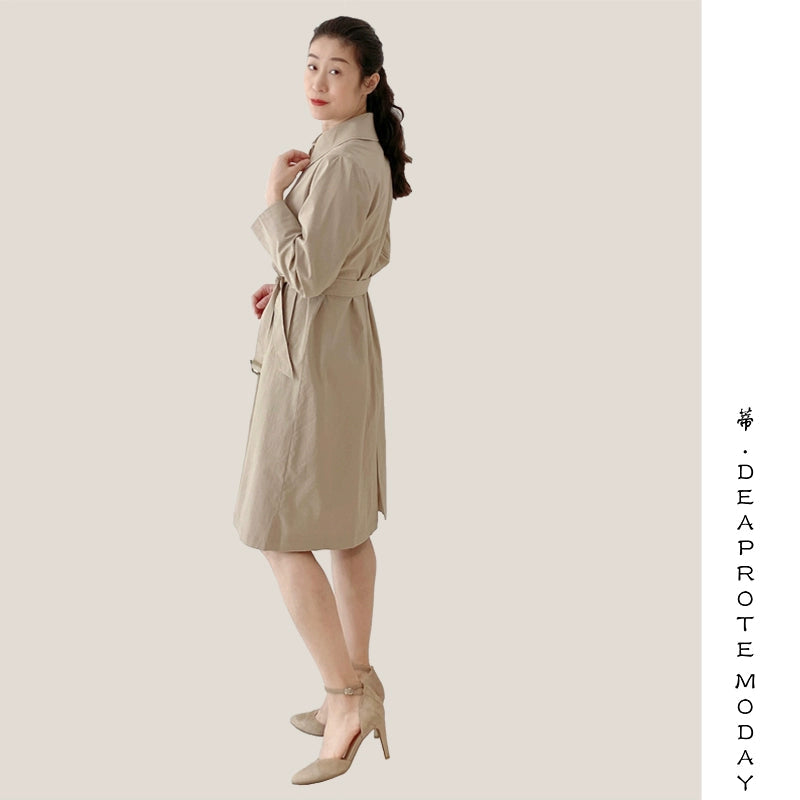 Spring & Fall Lapel Long Japanese Leisure Coat and Trench Coat Viralgem Store