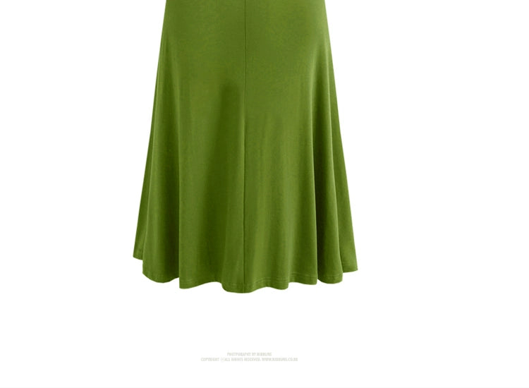 2018 Summer New K-style Plus Size Women's Clothing Chubby Girl Slim Waist Nipped Swing Sleeveless Dress Big Dress