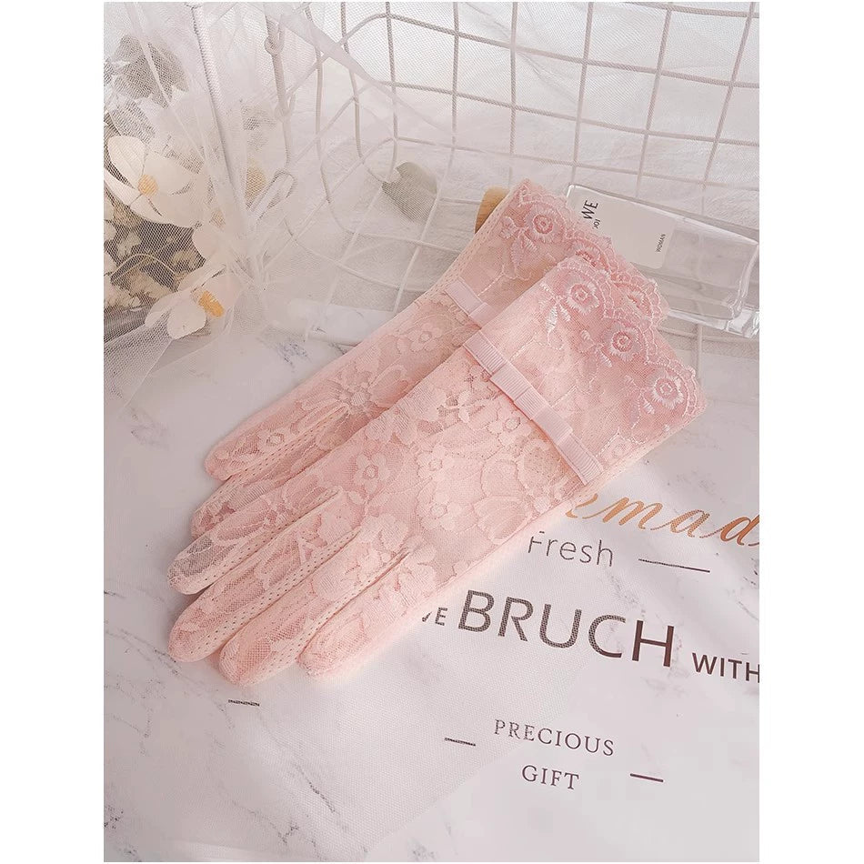 Women's Summer Short Touch Screen Ice Silk Sun Protection Gloves Viralgem Store