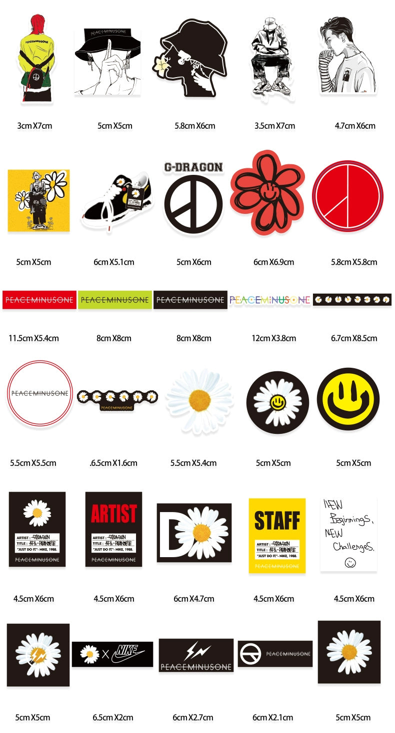 55 PCs G-Dragon Little Daisy Street Fashion Tablet