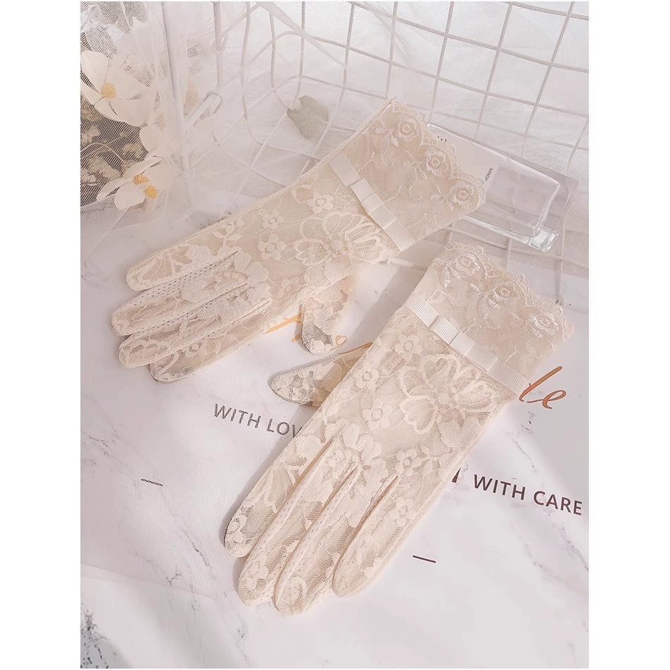 Women's Summer Short Touch Screen Ice Silk Sun Protection Gloves Viralgem Store