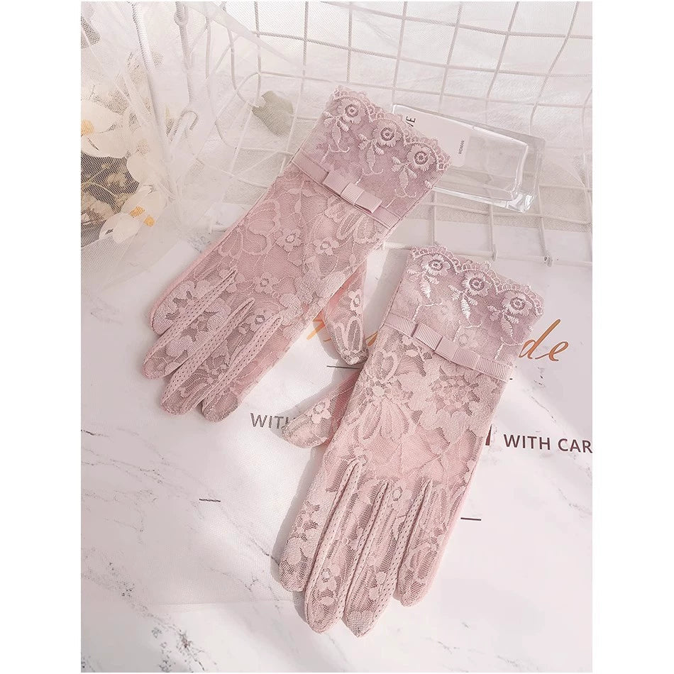 Women's Summer Short Touch Screen Ice Silk Sun Protection Gloves Viralgem Store