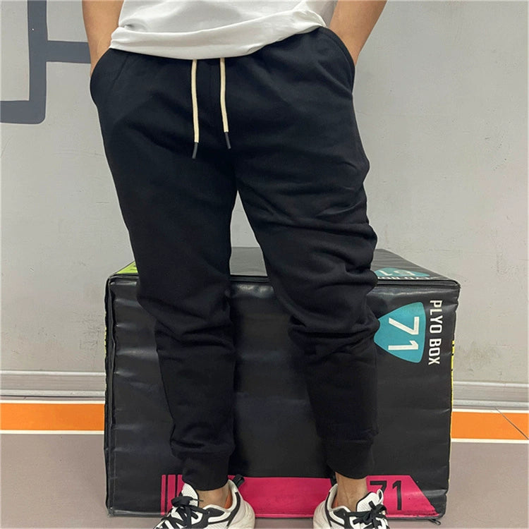 Sweatpants Spring & Fall Men Loose Pure Color Workout Exercise Pants