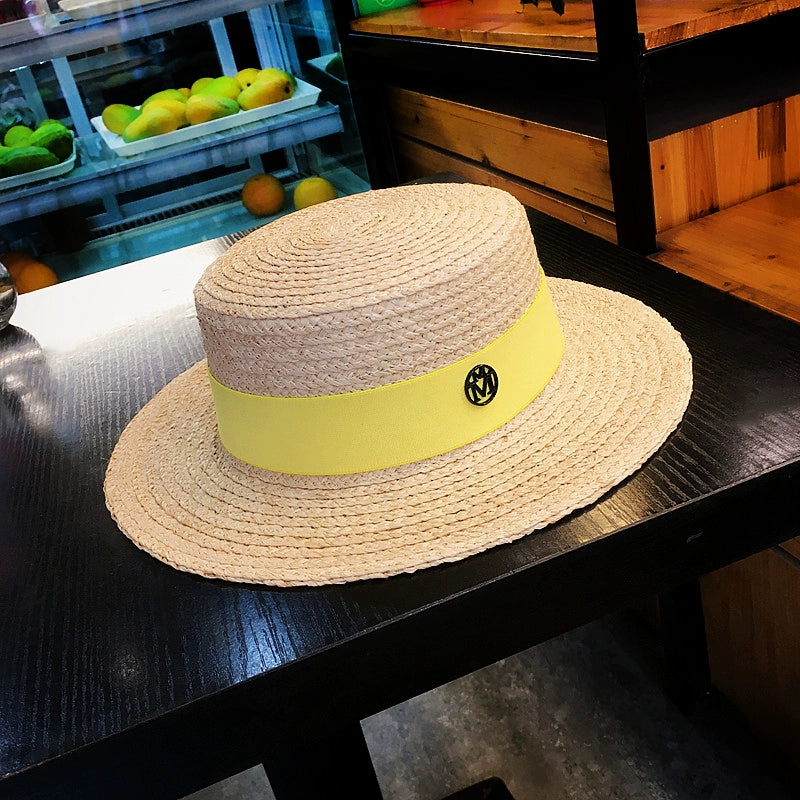 Straw Hat Handmade Female Stylish Beach Natural Raffia