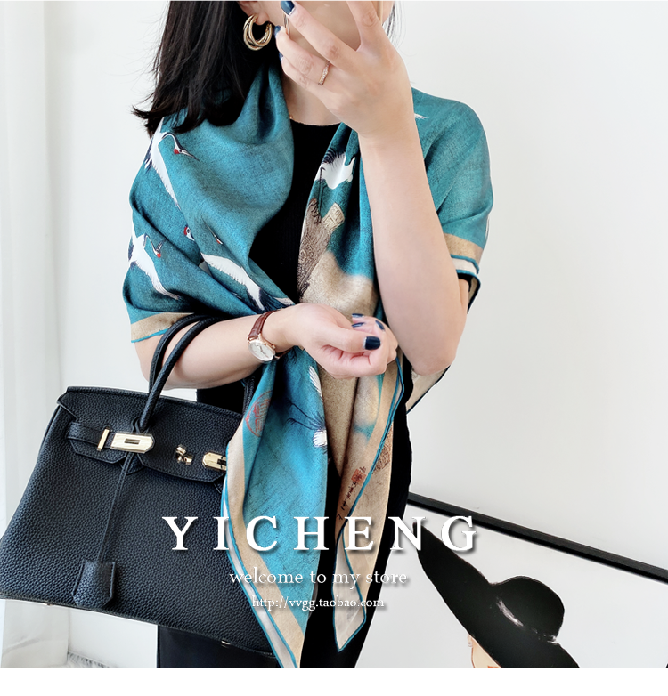 Vincent Van Gogh's Oil Painting Series Large Kerchief Middle-Aged Gift Real Silk Viralgem Store