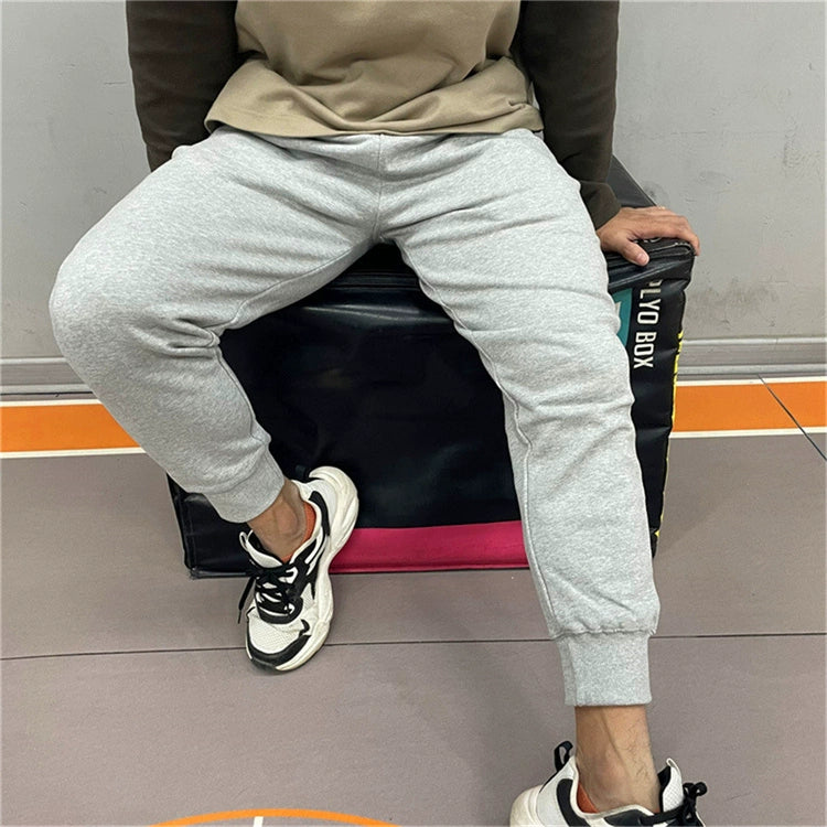 Sweatpants Spring & Fall Men Loose Pure Color Workout Exercise Pants