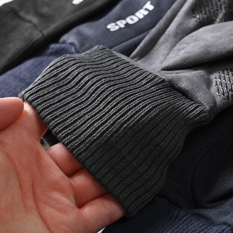 Suede Windproof Warm Men Driving Outdoor