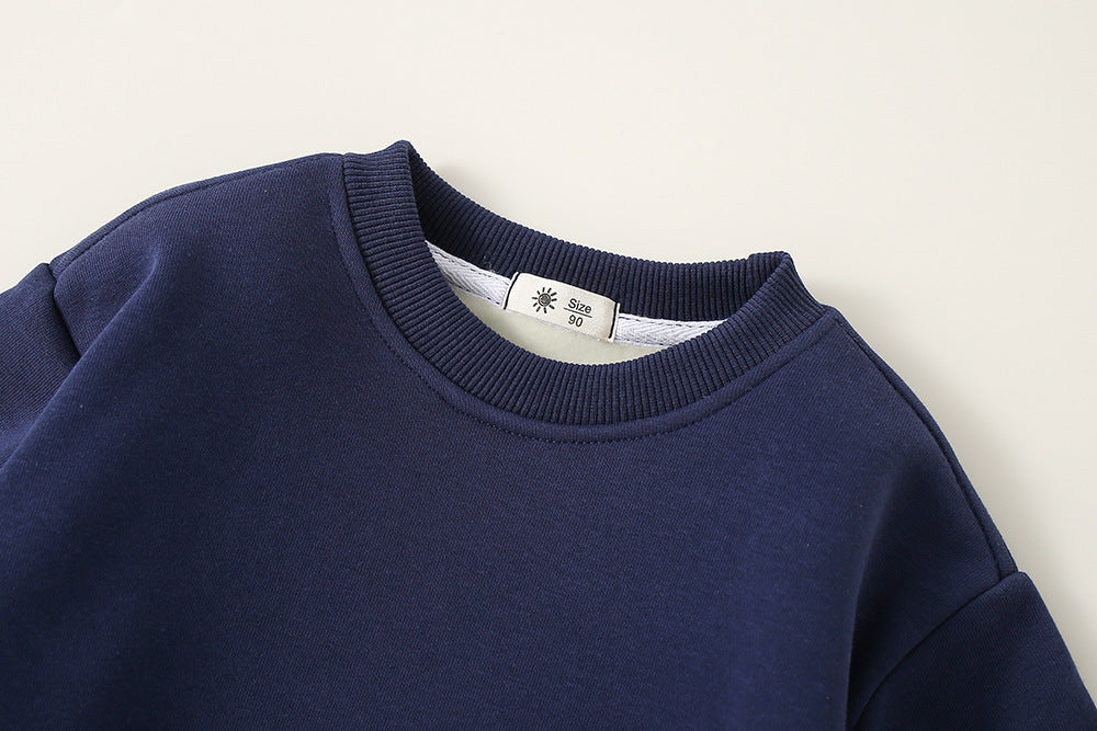 Winter Kids Sweatshirts Plus Velvet Children Pullover 2024 Warm Boy T-shirts Cartoon Girls Fleece Hoodies Baby Outerwear Clothes Viralgem Store