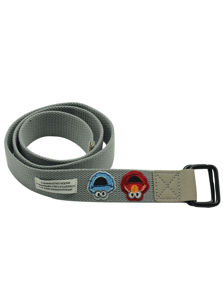 Student Ins Trendy Women's Korean-Style Double Ring Buckle Belt