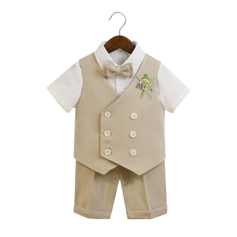 UK next Summer Boy Suit Vest Suit 61 Children's Costume Baby Full-Year Flower Girl Wedding Clothes Viralgem Store