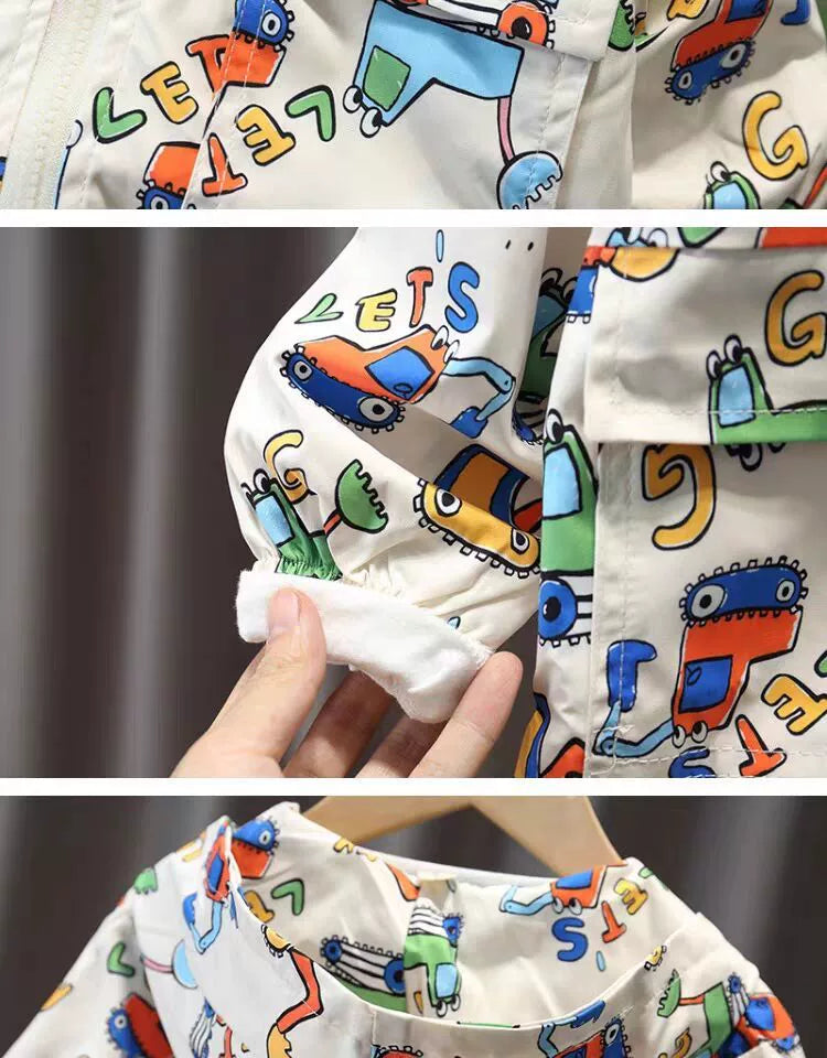 Spring and Autumn Children's K-style Zipper Hoodie Baby Outwear