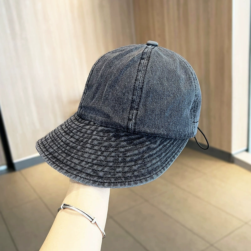 Sun Hat Denim Women Foldable Easiest for Match Peaked Cap Viralgem Store
