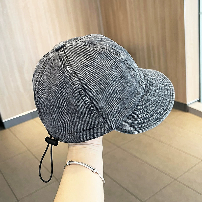 Sun Hat Denim Women Foldable Easiest for Match Peaked Cap Viralgem Store
