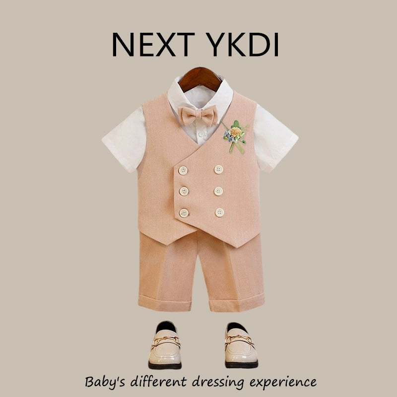 UK next Summer Boy Suit Vest Suit 61 Children's Costume Baby Full-Year Flower Girl Wedding Clothes Viralgem Store