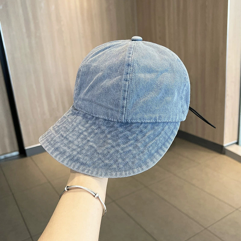 Sun Hat Denim Women Foldable Easiest for Match Peaked Cap Viralgem Store