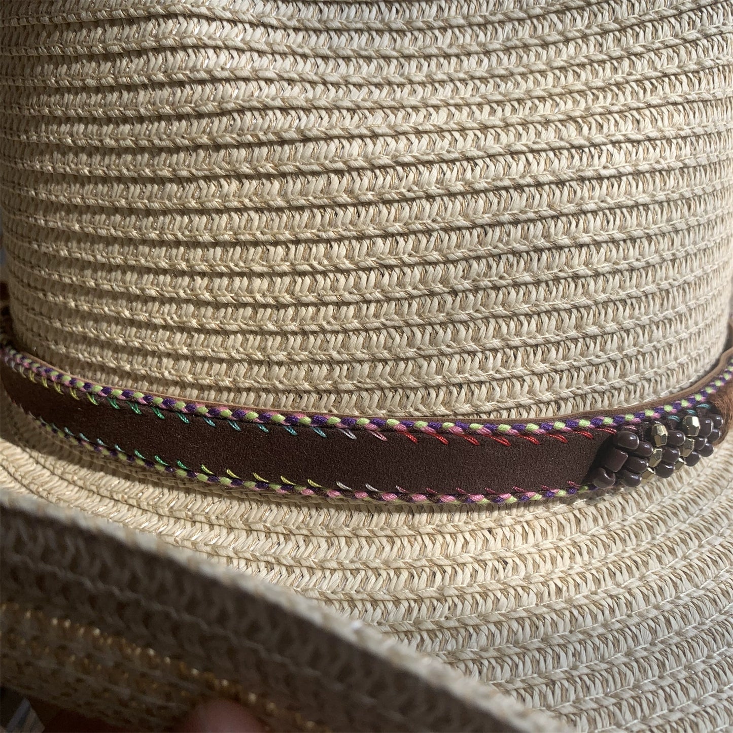 Straw Hat Foldable Couple Fishing Western Cowboy Hat