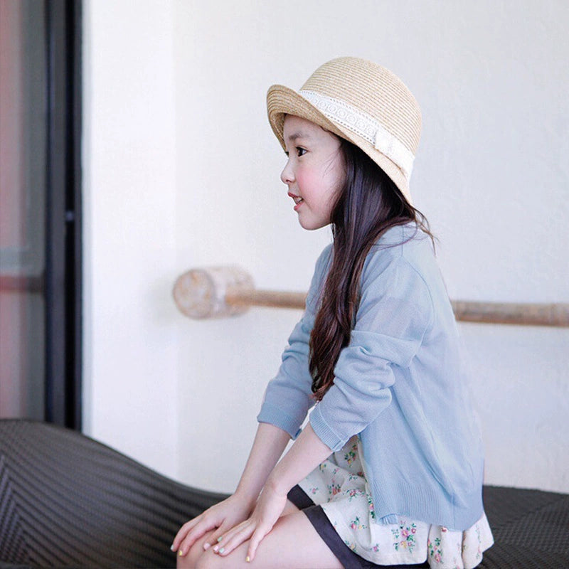 Stylish Medium and Large Children's Summer Clothes Air Conditioning Sweater Sweater