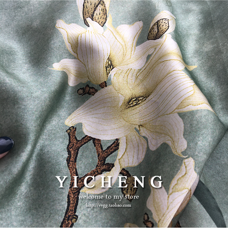 Vincent Van Gogh's Oil Painting Series Large Kerchief Middle-Aged Gift Real Silk Viralgem Store