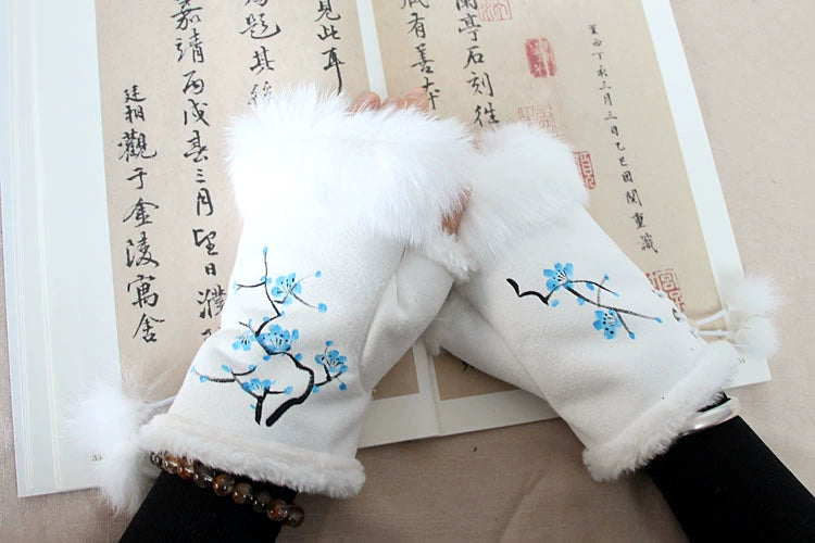 Women's Warm Half Finger Gloves Viralgem Store