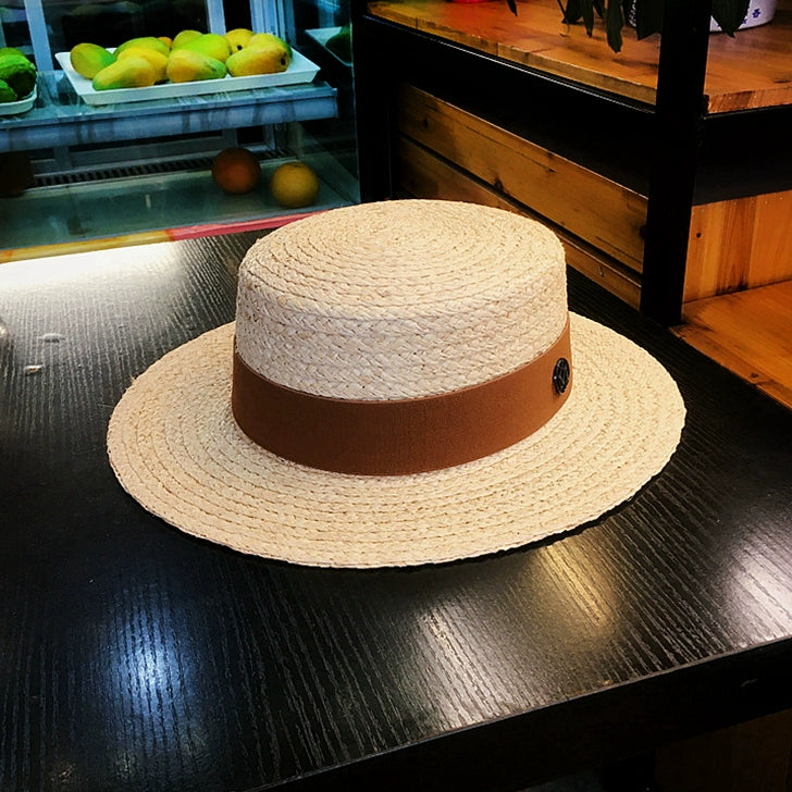 Straw Hat Handmade Female Stylish Beach Natural Raffia
