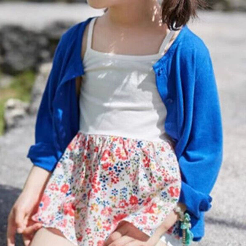 Stylish Medium and Large Children's Summer Clothes Air Conditioning Sweater Sweater