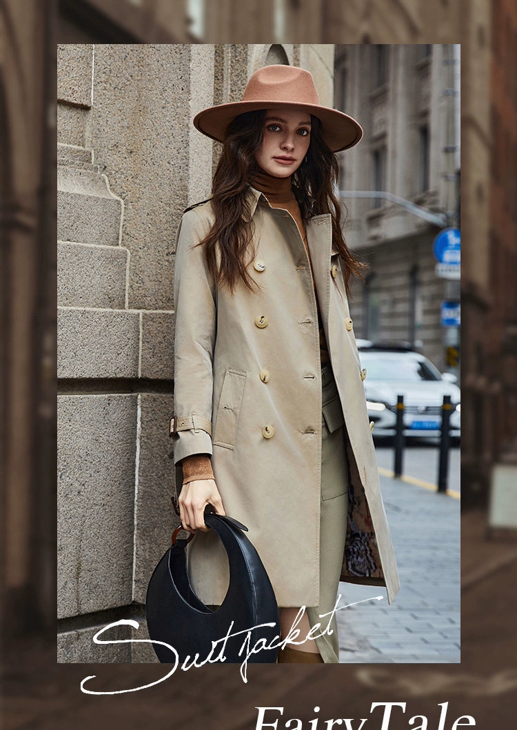 SOURCE Factory Dfvf Quanzhixian Chameleon Chelsea 2.0 Long Trench Coat Waterproof Anti-Wrinkle Elegant British Viralgem Store