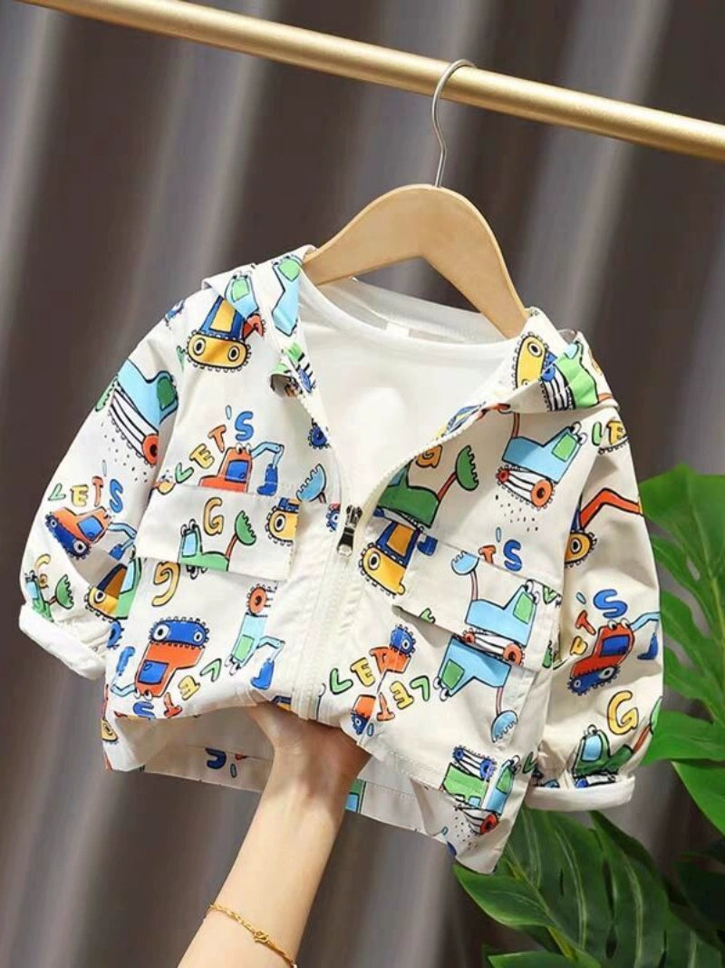 Spring and Autumn Children's K-style Zipper Hoodie Baby Outwear