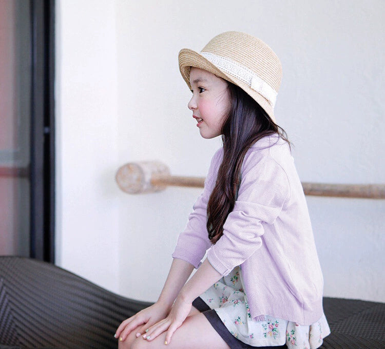 Stylish Medium and Large Children's Summer Clothes Air Conditioning Sweater Sweater