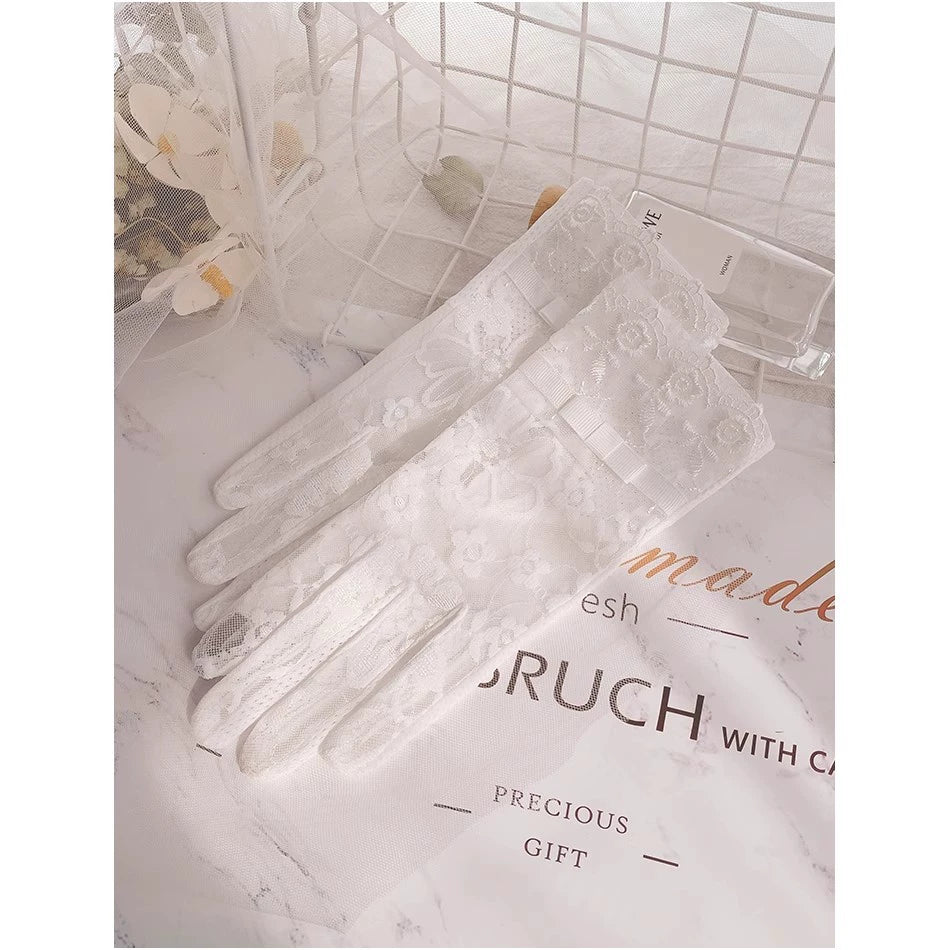 Women's Summer Short Touch Screen Ice Silk Sun Protection Gloves Viralgem Store