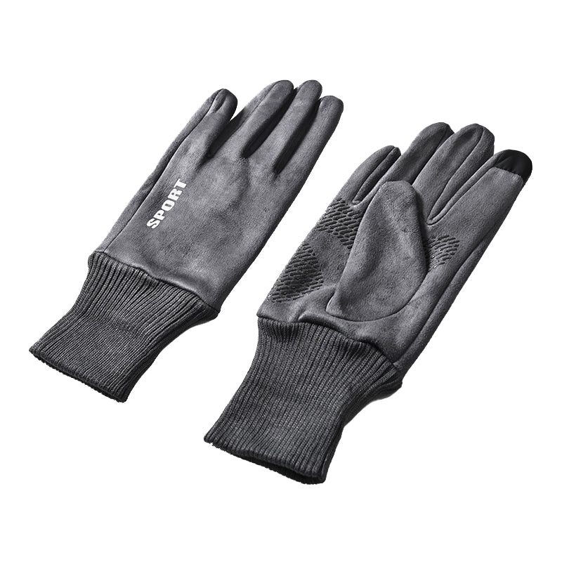 Suede Windproof Warm Men Driving Outdoor