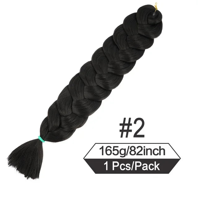 Xpression 82 Inch Jumbo Braiding Hair Synthetic Braid Crochet Hair Extensions 165g Pre Stretched Braid Wholesale For Black Women Viralgem Store
