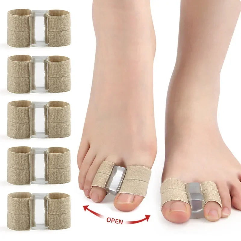 1/2/4Pc TwoToe Separator Hallux Valgus Bunion Corrector Orthotics Feet Bone Thumb Adjuster Correction Pedicure Feet Straightener