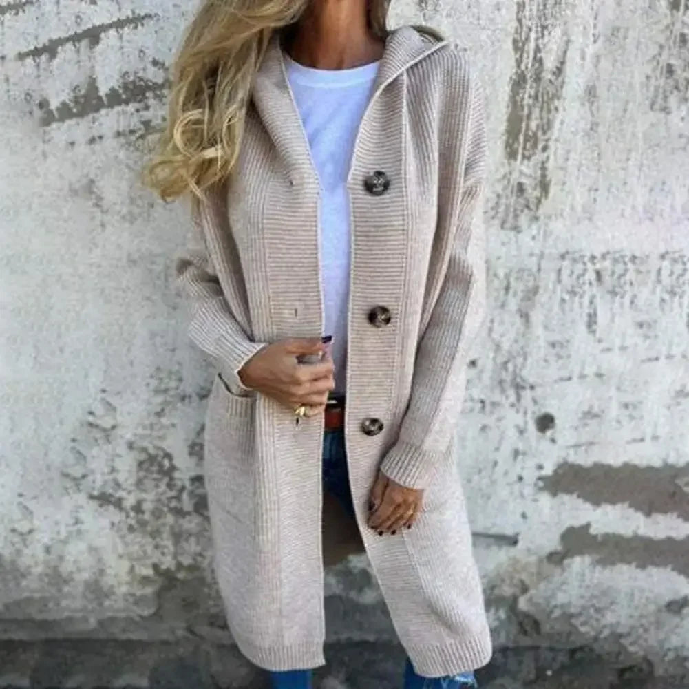 VIta Sweater Gothic Clothes Women Button Autumn Big Size Cardigan Long Sleeve Gray Sweater Polo Sweater Women