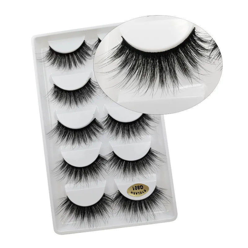 5 Pairs 3D Mink False Eyelashes h13, Soft Eyelash Extension Natural Eyelashes makeup Lashes Wholesale G800, G806 Viralgem Store