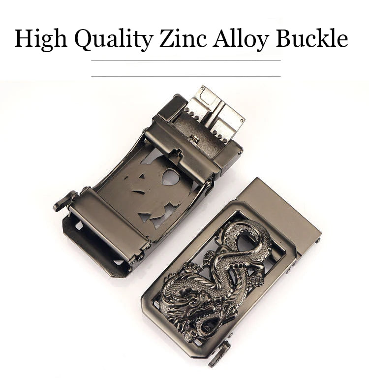 SupSindy New Man Double-sided Nylon Belt Dragon Rotate Metal Automatic Buckle Canvas Belts for Men Jeans Waistband Bicolor Strap Viralgem Store