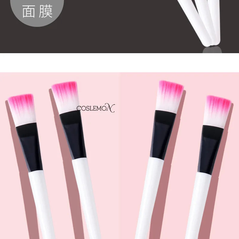 1/3/6pcs Face Skin Care Tools Mask Mud Mixing Brush White Acrylic Handle Fiber Hair Cosmetic Applicator DIY Beauty Tools