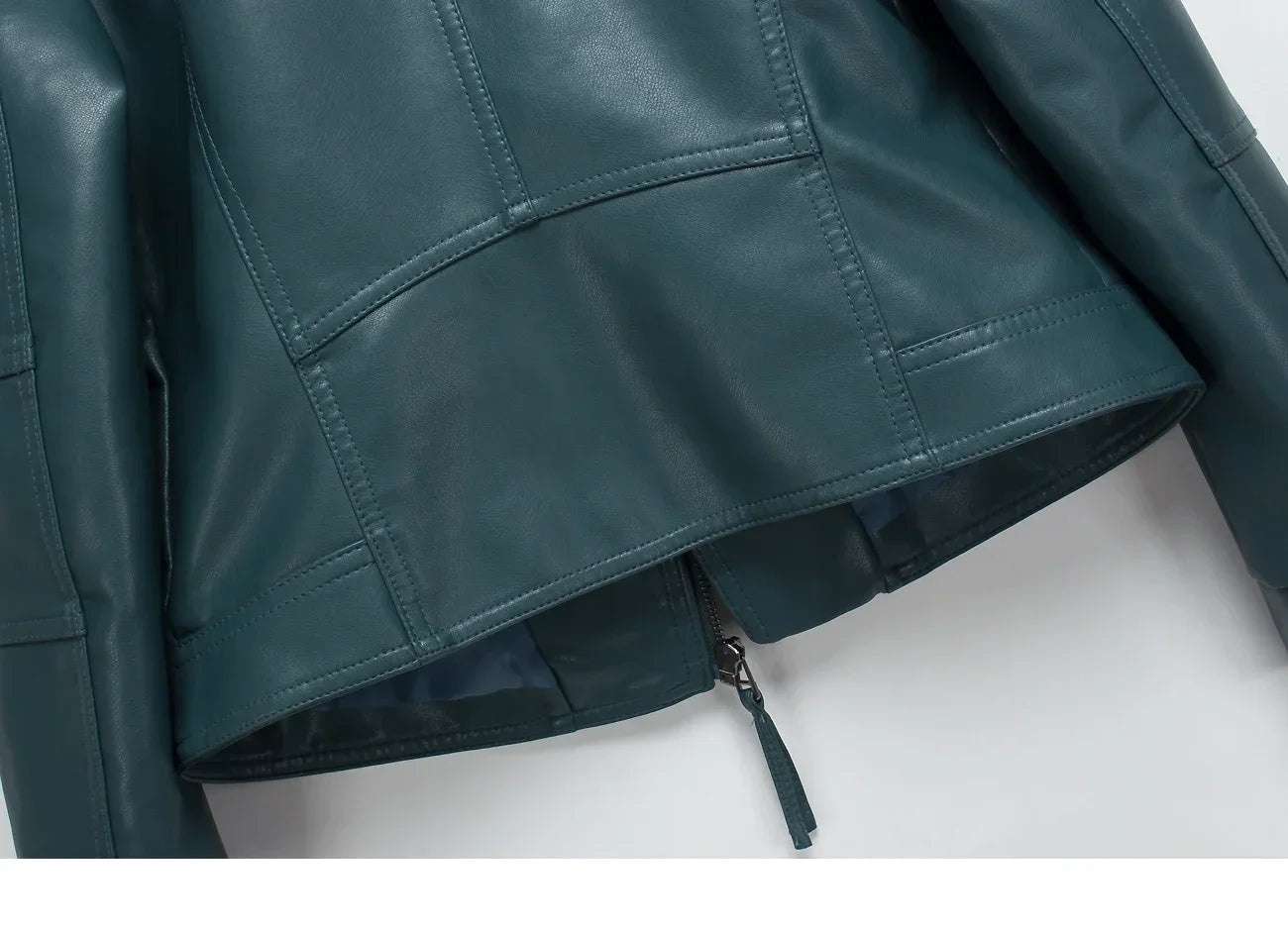 Spring Autumn Vintage Faux Leather Jacket Women Brown Moto Biker  Leather Coats Casual Street Wear Zipper PU Basic Outwear