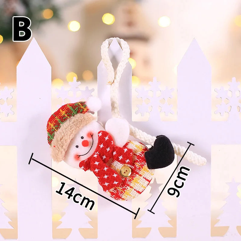 2023 Happy New Year Christmas Ornaments DIY Xmas Gift Santa Claus Snowman Tree Pendant Doll Hang for Home Noel Natal Decorations Viralgem Store