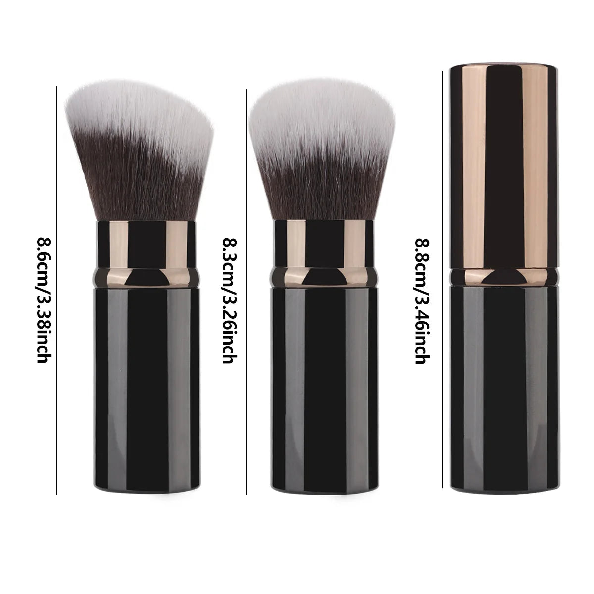 1/2pcs Professional Makeup Brushes Retractable Blusher Powder Foundation Face Concealer Kabuki Makeup Brush Cosmetic Tools
