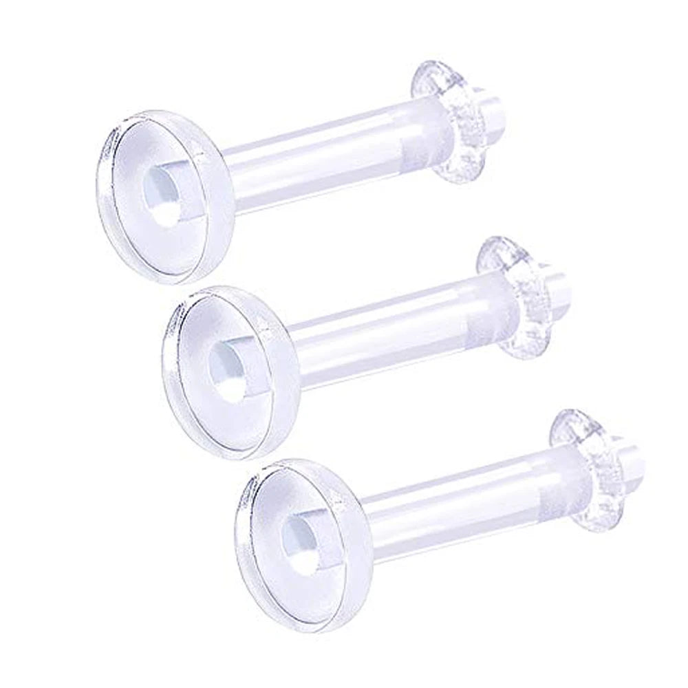 WKOUD 1PCS Clear Cartilage Earring 16G 14G Acrylic Bioflex Tragus Lip Rings Labret Monroe Ear Helix Earring Piercing Retainer