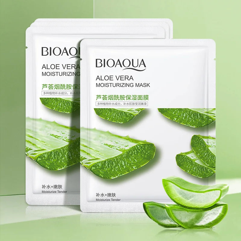 8pcs BIOAQUA Fruit Facial Masks Moisturizing Hydrating Brightening Anti-aging Face Mask Sheet Masks for Face Skin Care Viralgem Store