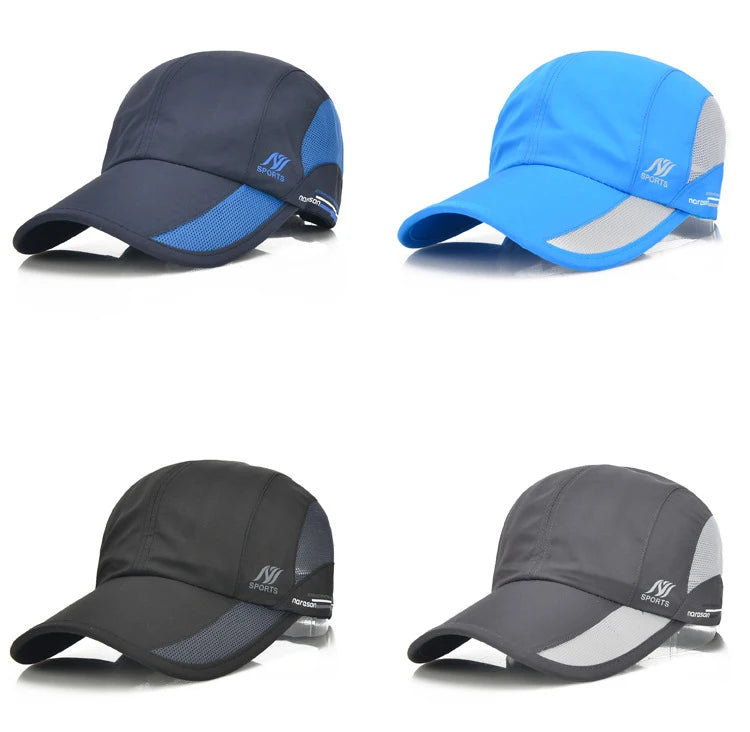2024 New Men's Quick Drying Baseball Cap Korean Outdoor Sunscreen Visor Women's Athleisure Waterproof Mesh Cap Viralgem Store