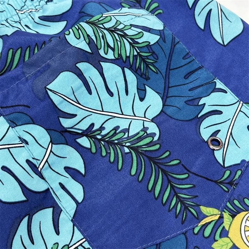 Stylish men Beach Pants handsome gentleman Running Shorts Beach Swimming Shorts With breathable mesh lining