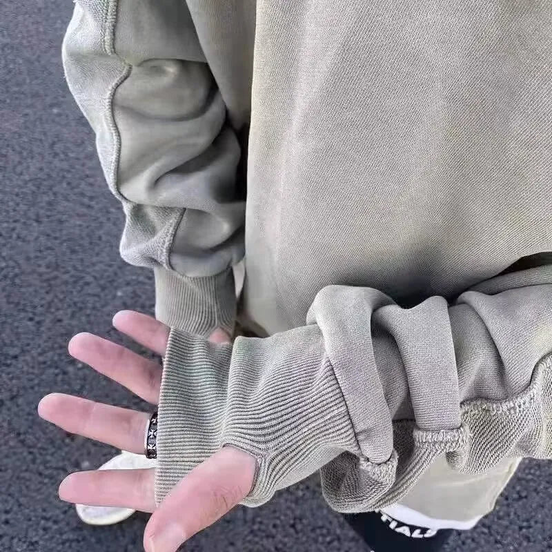 2021 Hoodies Sweatshirt WOMEN Black White Hip Hop Punk Pullover Streetwear Casual Fashion Clothes WOMEN Oversized Korean Harajuk