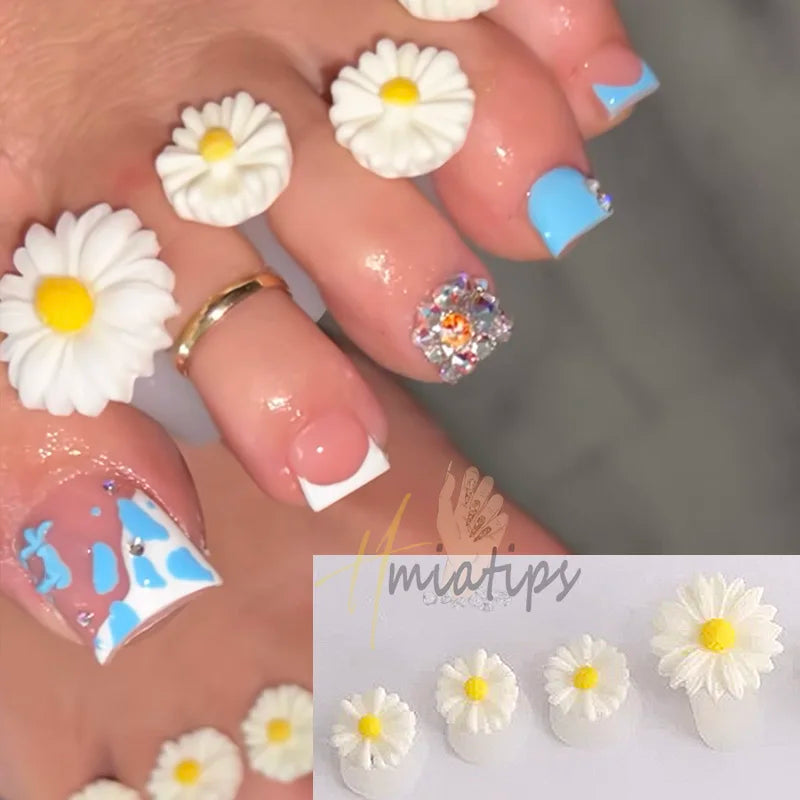 8pcs/Bag Flower Soft Silicone Toe Separator Foot Finger Divider  Separator Flexible Finger Toe Spacer Separation Tool Viralgem Store