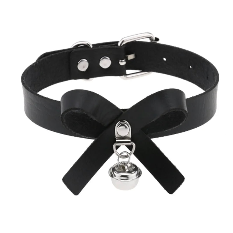 1Pc  Harajuku Cosplay Rivet Punk Rock Gothi Women Collar Sexy PU Leather Heart Cross Spike Hip Hop Bondage Choker Jewelry Bulk Viralgem Store