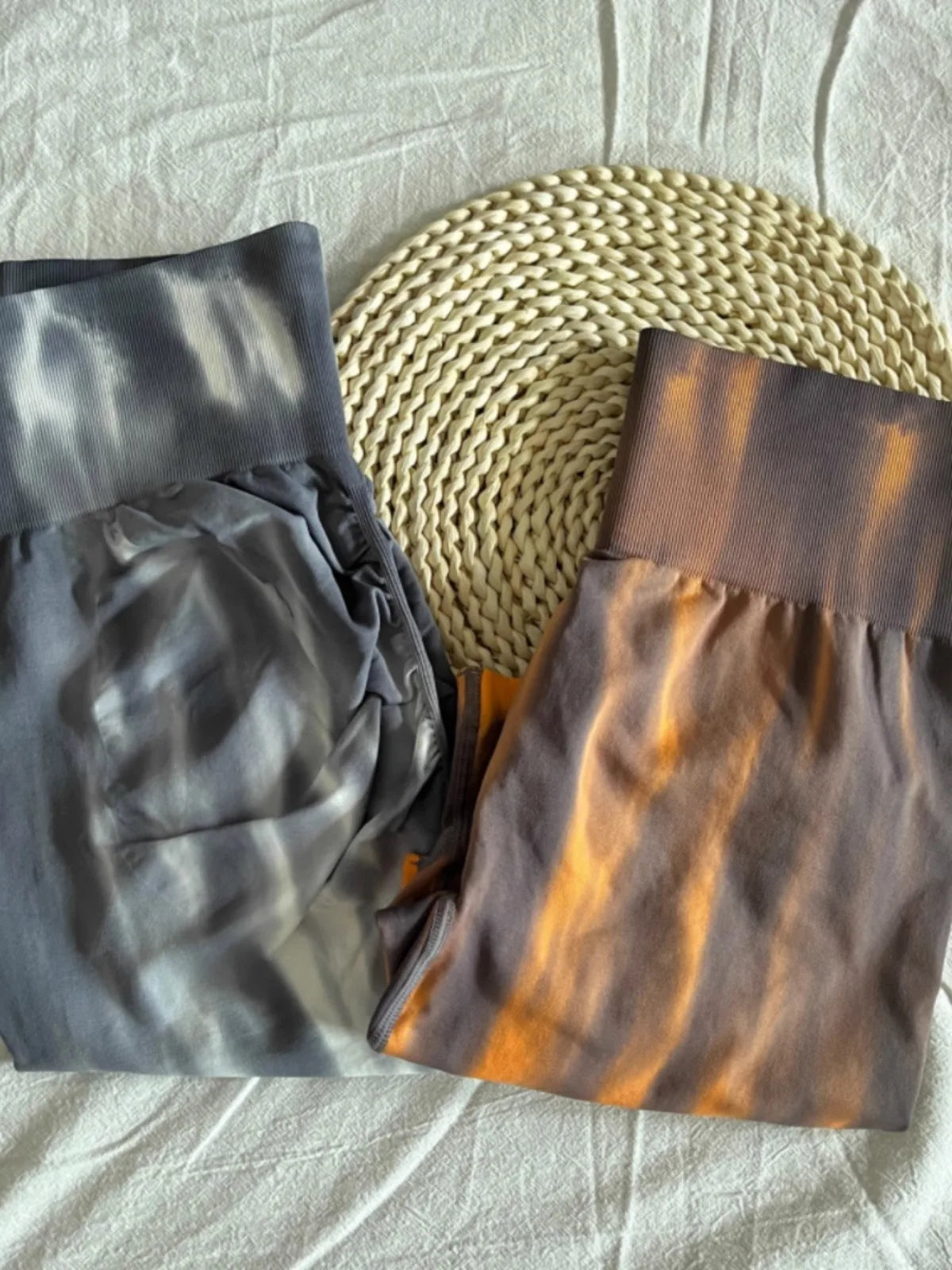 Tie Dye Aurora Shorts Female Seamless Slim Leggings Gym Running Cycling Stretchy Leggings High Waist Hip Liftting Yoga Shorts